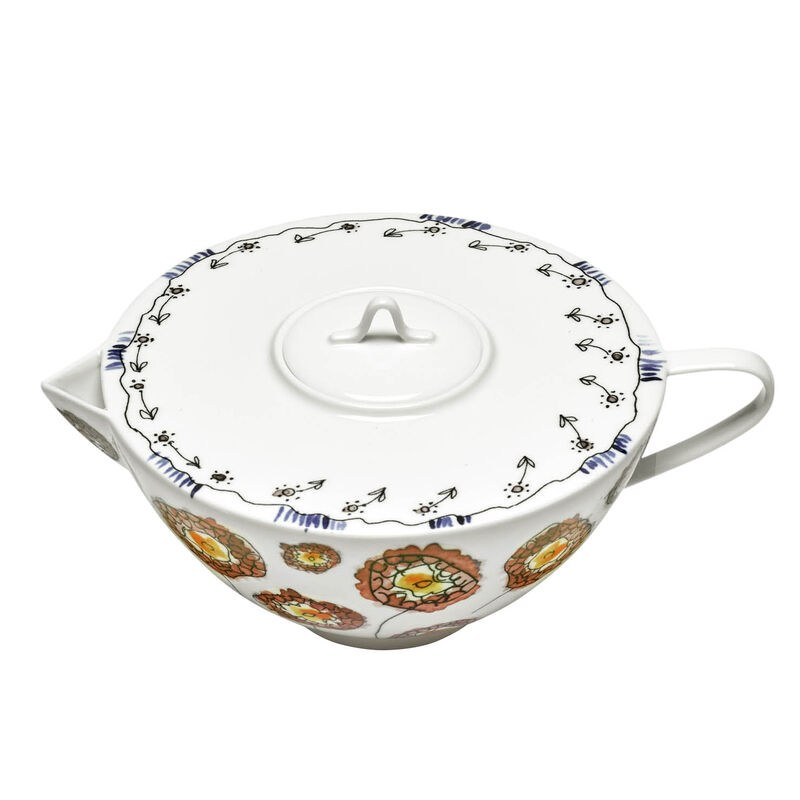 Marni Midnight Flowers Teapot - Anemone Milk image number 0